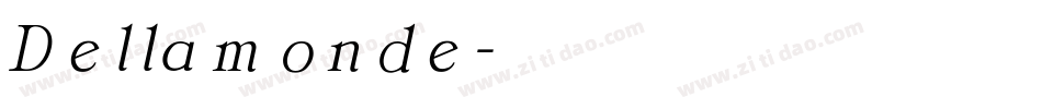 Dellamonde字体转换
