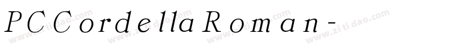 PCCordellaRoman字体转换
