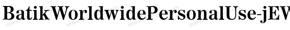 BatikWorldwidePersonalUse-jEW7R字体转换