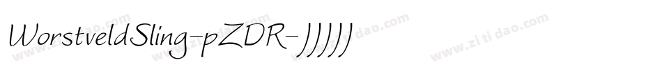 WorstveldSling-pZDR字体转换 WorstveldSling-pZDR字体转换