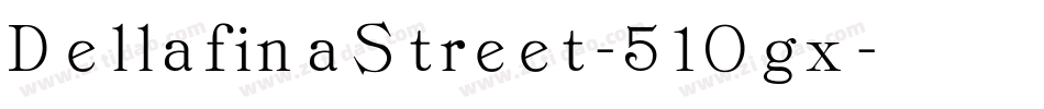 DellafinaStreet-51Ogx字体转换