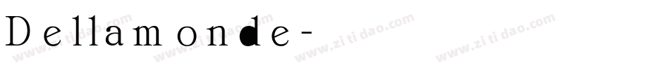 Dellamonde字体转换