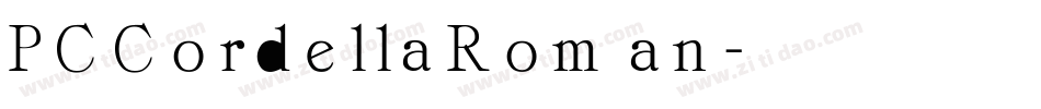 PCCordellaRoman字体转换