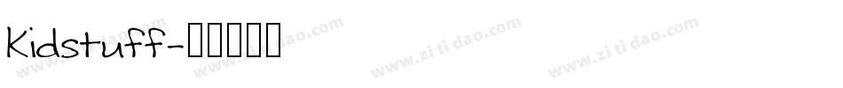 Kidstuff字体转换