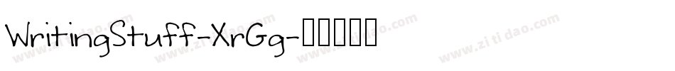 WritingStuff-XrGg字体转换