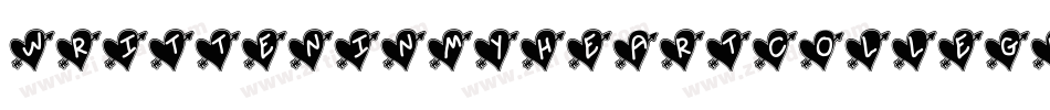 WrittenInMyHeartCollegeUpdated-LqBZ字体转换