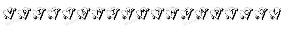 WrittenInMyHeartCollegeUpdated-LqBZ字体转换