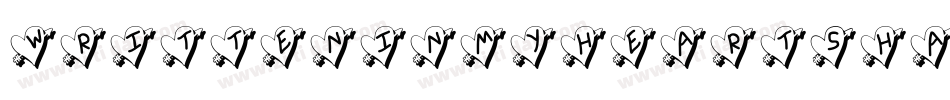 WrittenInMyHeartShadowUpdated-dgGK字体转换