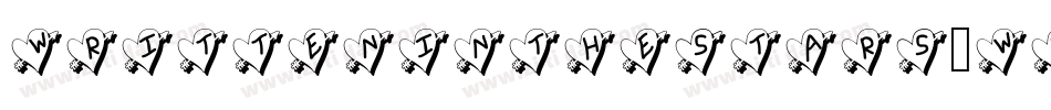WrittenInTheStars-Wr74字体转换