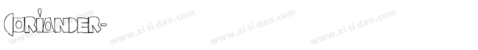 Coriander字体转换