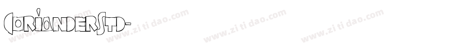 CorianderStd字体转换