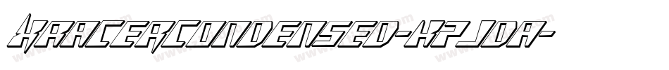 XRacerCondensed-K7JdA字体转换