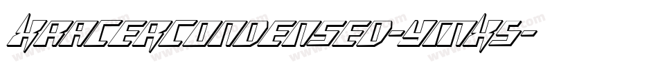 XRacerCondensed-yMX5字体转换