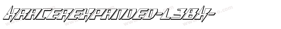 XRacerExpanded-l3BX字体转换