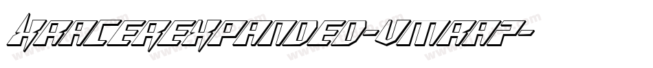 XRacerExpanded-vmRA7字体转换