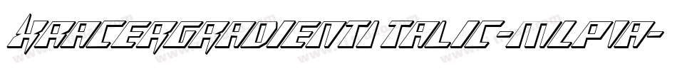 XRacerGradientItalic-mLP1a字体转换