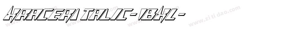 XRacerItalic-1BXL字体转换