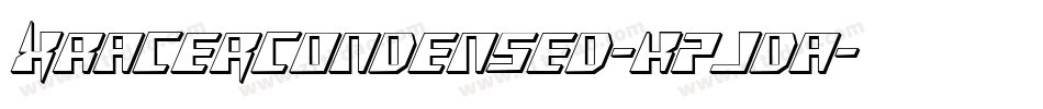 XRacerCondensed-K7JdA字体转换