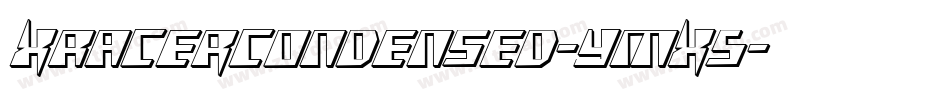 XRacerCondensed-yMX5字体转换