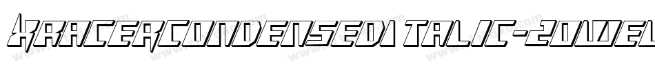 XRacerCondensedItalic-2OWEl字体转换