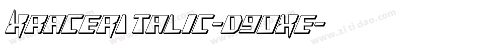 XRacerItalic-d9OxE字体转换