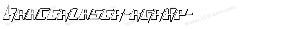 XRacerLaser-rgrxp字体转换