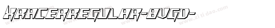 XRacerRegular-8vgD字体转换