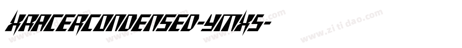 XRacerCondensed-yMX5字体转换