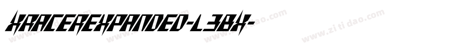 XRacerExpanded-l3BX字体转换