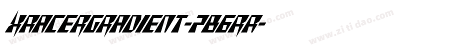 XRacerGradient-7B6rR字体转换
