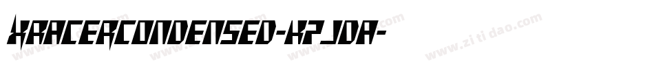 XRacerCondensed-K7JdA字体转换