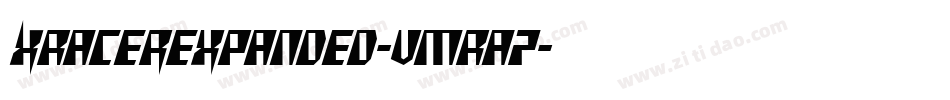 XRacerExpanded-vmRA7字体转换