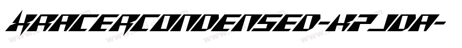 XRacerCondensed-K7JdA字体转换