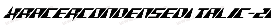 XRacerCondensedItalic-2OWEl字体转换