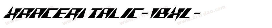XRacerItalic-1BXL字体转换