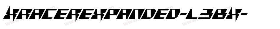 XRacerExpanded-l3BX字体转换