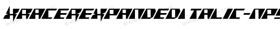 XRacerExpandedItalic-npYM字体转换