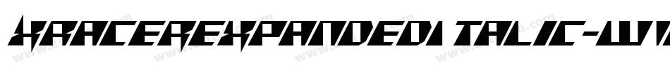 XRacerExpandedItalic-w1BG8字体转换
