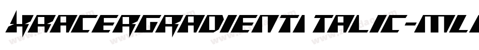 XRacerGradientItalic-mLP1a字体转换