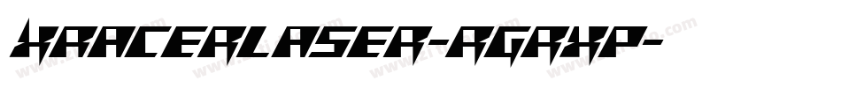 XRacerLaser-rgrxp字体转换