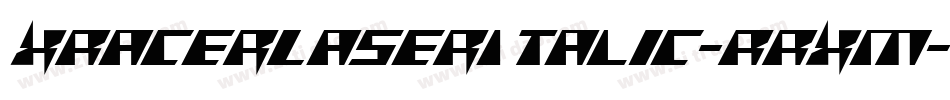 XRacerLaserItalic-RRXM字体转换
