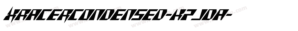 XRacerCondensed-K7JdA字体转换