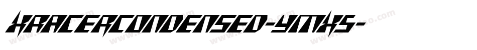 XRacerCondensed-yMX5字体转换