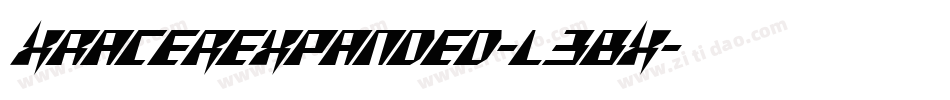 XRacerExpanded-l3BX字体转换