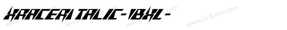 XRacerItalic-1BXL字体转换