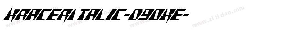 XRacerItalic-d9OxE字体转换