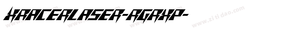 XRacerLaser-rgrxp字体转换