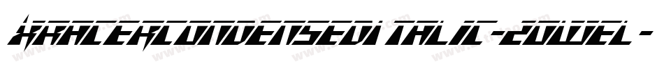 XRacerCondensedItalic-2OWEl字体转换