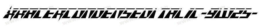 XRacerCondensedItalic-9wz5字体转换