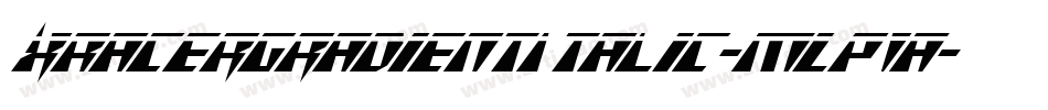XRacerGradientItalic-mLP1a字体转换